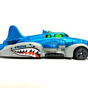 Loose Hot Wheels - Fast Fortress Race Car - Blue and Gray Flying Tiger