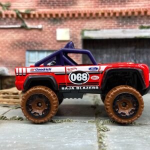 Loose Hot Wheels - Ford Bronco 4×4 - Red 68 Baja Blazers Livery