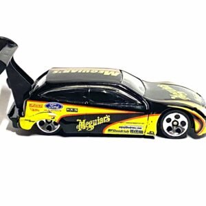 Loose Hot Wheels - Ford Focus Race Car - Black and Yellow Maguires