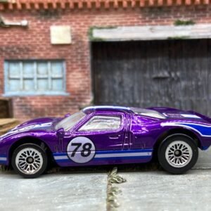 Loose Hot Wheels Ford GT40 Dressed in Purple and White