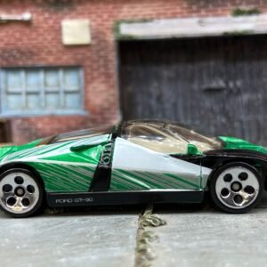 Loose Hot Wheels Ford GT90 Dressed in Green, White and Black