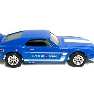 Loose Hot Wheels - Ford Mustang Boss 302 - Ford Racing Blue and White REAL RIDERS