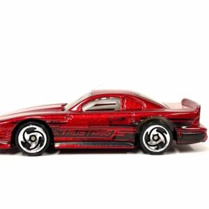 Loose Hot Wheels - Ford Mustang Cobra Race Car - Dark Red and Black Mustang Livery