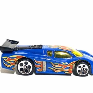 Loose Hot Wheels - GT Racer Race Car - Blue with Flames