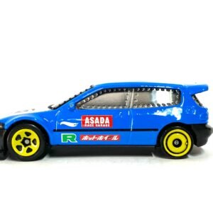Loose Hot Wheels - Honda Civic Custom Race Car - Blue and White