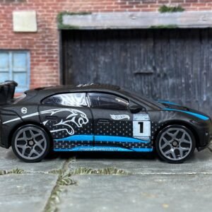 Loose Hot Wheels - Jaguar I-Pace eTrophy - Carbon Fiber Black and Blue