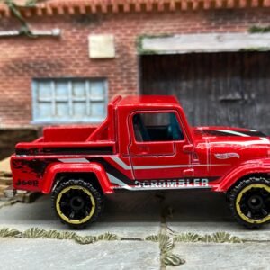 Loose Hot Wheels - Jeep Scrambler Pick Up - Red, Black and Silver