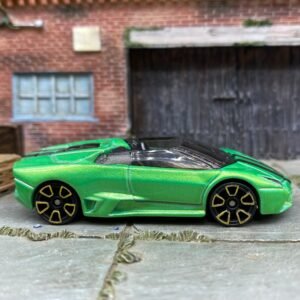 Loose Hot Wheels - Lamborghini Reventon Roadster - Green and Black