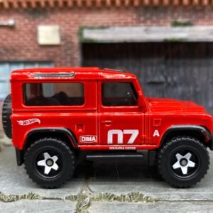 Loose Hot Wheels - Land Rover Defender 90 - Red 13-07 Off Road