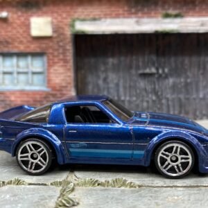 Loose Hot Wheels Mazda RX-7 - Blue with Blue Stripes