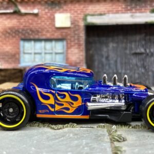 Loose Hot Wheels - Mod Rod Hot Rod - Blue with Flames