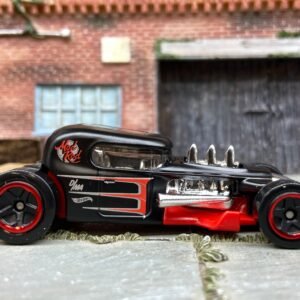 Loose Hot Wheels Mod Rod Hot Rod Dressed in Satin Black and Red