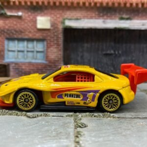 Loose Hot Wheels Pikes Peak Toyota Celica Race Car - Penzoil Yellow