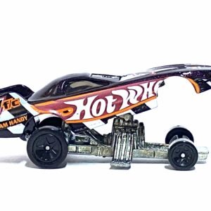Loose Hot Wheels - Pontiac Firebird Funny Car Drag Car - Purple, White and Orange Hot Wheels