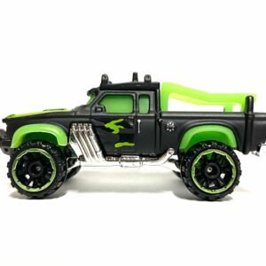 Loose Hot Wheels - Rally Baja Crawler Off Road Truck - Satin Black and Green