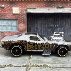 Loose Hot Wheels - Rodger Dodger - Gray, Black and Gold