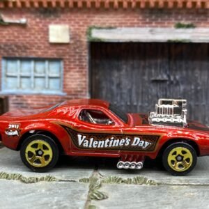 Loose Hot Wheels - Rodger Dodger - Valentine's Day Dark Red and Gold