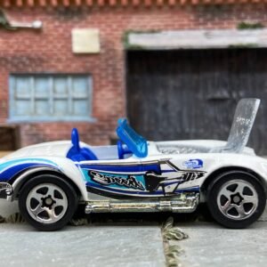 Loose Hot Wheels Shelby Cobra 427 S/C Dressed in White and Blue Speed Livery