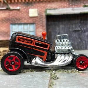 Loose Hot Wheels Shift Kicker Hot Rod Dressed in Black and Red