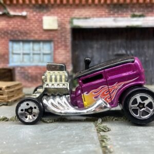 Loose Hot Wheels - Shift Kicker Hot Rod - Pink with Flames