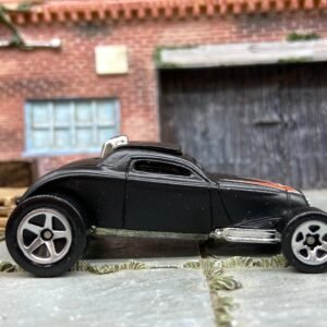 Loose Hot Wheels - Soo Fast Deuce Roadster Hot Rod - Satin Black and Red