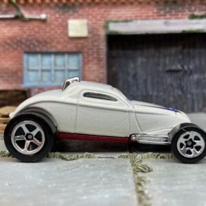 Loose Hot Wheels Soo Fast Deuce Roadster Hot Rod Dressed in White and Blue