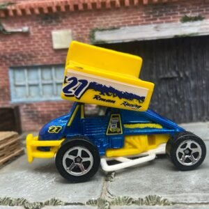 Loose Hot Wheels -Sprint Car - Blue and Yellow