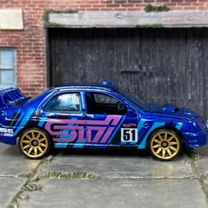 Loose Hot Wheels - Subaru Impreza - Blue 51 Race Livery