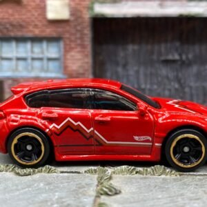 Loose Hot Wheels - Subaru WRX STI - Red, White and Black