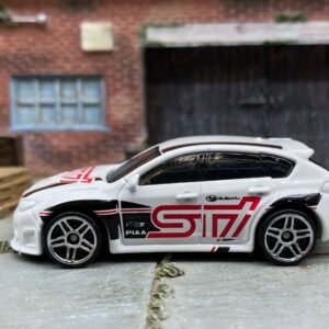 Loose Hot Wheels - Subaru WRX STI - White, Red and Black