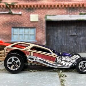 Loose Hot Wheels Surf Crate Hot Rod Dressed in Blue Woody Graphics