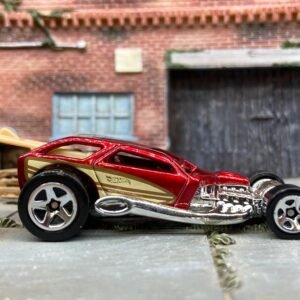 Loose Hot Wheels Surf Crate Hot Rod Dressed in Dark Red Woody Graphics
