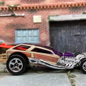 Loose Hot Wheels - Surf Crate Hot Rod - Purple Woody Graphics