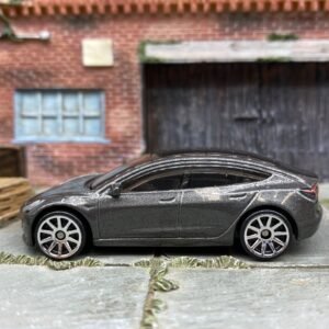 Loose Hot Wheels - Tesla Model 3 - Dark Gray