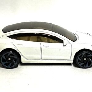 Loose Hot Wheels - Tesla Model 3 - White