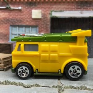 Loose Hot Wheels - TMNT Party Van Teenage Mutant Ninja Turtle Van - Green and Yellow