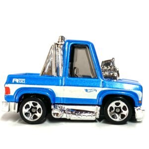 Loose Hot Wheels - Toon'd 1983 Chevy Silverado - Blue and White