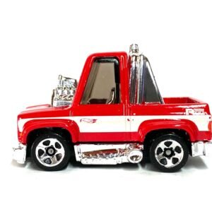 Loose Hot Wheels - Toon'd 1983 Chevy Silverado - Red and White