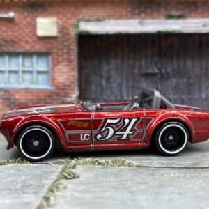 Loose Hot Wheels - Triumph TR6 - Dark Red and White 54