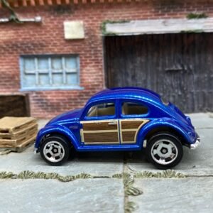 Loose Hot Wheels - Volkswagen VW Beetle - Blue Wood Grain