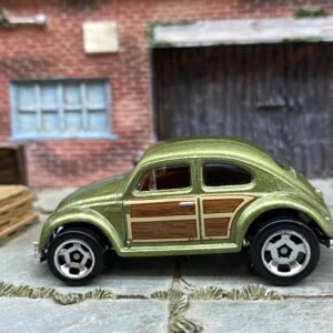 Loose Hot Wheels - Volkswagen VW Beetle - Green Wood Grain
