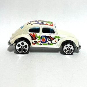 Loose Hot Wheels - Volkswagen VW Beetle - White, Blue and Green