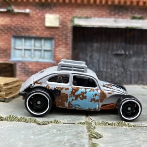 Loose Hot Wheels - VW Custom Volkswagen Beetle - Primer Gray