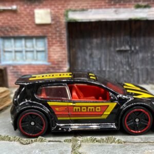 Loose Hot Wheels - VW Volkswagen Golf GTI - Black, Red and Yellow MOMO