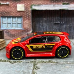 Loose Hot Wheels - VW Volkswagen Golf GTI - Red, Black and Yellow MOMO