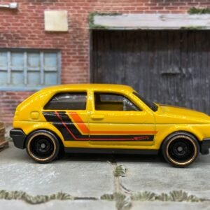 Loose Hot Wheels - VW Volkswagen Golf MK2 - Yellow