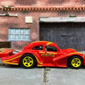 Loose Hot Wheels: VW Volkswagen Kafer Racer Race Car Dressed in Momo Red Livery
