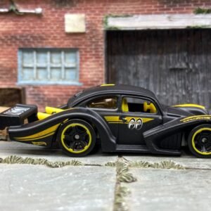 Loose Hot Wheels - VW Volkswagen Kafer Racer Race Car - Mooneyes Satin Black