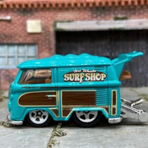 Loose Hot Wheels: VW Volkswagen Kool Kombi Dressed in Teal Surf Shop Livery