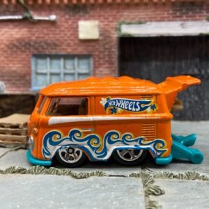 Loose Hot Wheels -VW Volkswagen Kool Kombi - Orange Waves